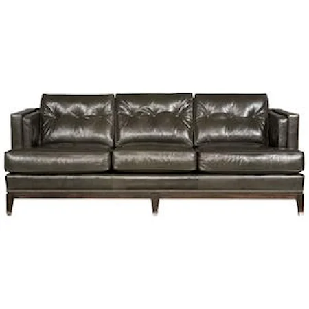 Sofa with Track Arms and Tufted Back